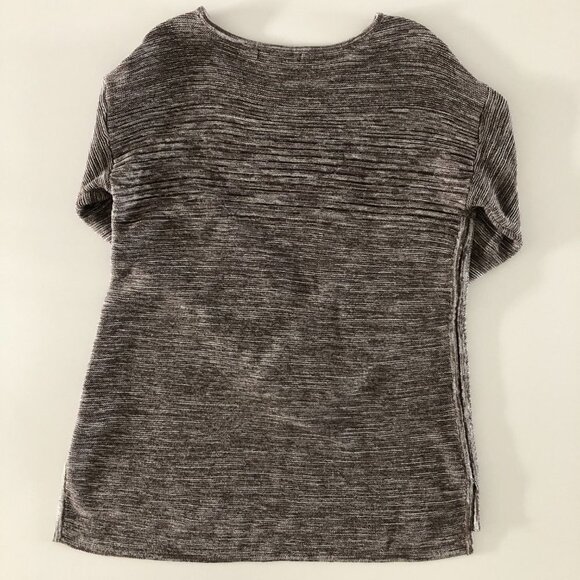 Ellen Tracy Casual Lg Slv Scoop Neck Cotton/Acrylic Sweater Cocoa + Ivory Sz XL - Picture 6 of 11